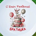 Тарелка брату на день рождения