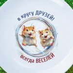 Подарок Тарелка в Кругу друзей
