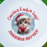 Тарелка Внучка счастья в новом году