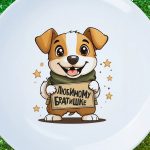 Тарелка Любимому братишке
