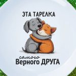 Тарелка Подарок верный друг