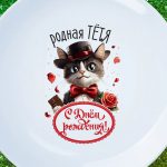 Тарелка "Лучшую тетю повышают до крестных"