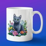 Кружка 'Кошачий букет'