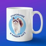 Кружка 'Кот: очарование в каждом шаге'