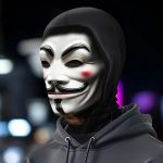 Маска анонимус тканевая прикольная