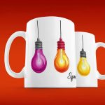 Сувенирная кружка Цветные Лампочки