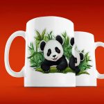 Подарочная кружка Три панды