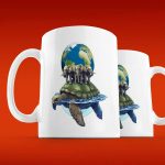 Кружка Сувенир Земля на Трёх Слонах