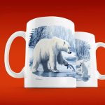 Полярная Кружка-Подарок с Белым Медведем