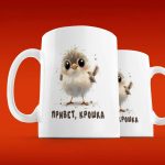 Подарочная кружка Крошка Воробушек