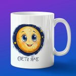 Кружка подарок луна светя ярче