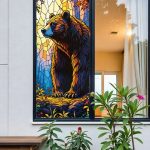 Москитная сетка для окон с принтом медведь