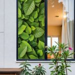 Москитная сетка с рисунком листьев