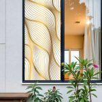 Сетка на окно Золотой арнамент