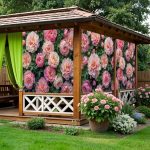 Фотосетка для беседки поины