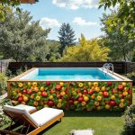 Фото сетка для забора "яблоки"