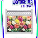 Сетка для забора георгины