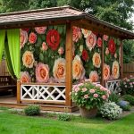 Фотосетка с рисунком "розы"