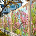 Забор декоративный фотосетка "Весенний"