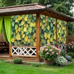 Фото забор с рисунком зелени