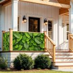 Универсальный фотофасад зелень