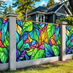 Фотосетка для забора флора