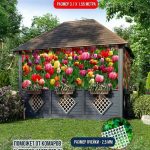 Фотозабор для забора цветы Тюльпаны