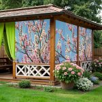 Декоративная фотосетка весна