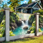 Фотосетка, Фотофасад водопад