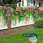 Фотофасад для забора с розами