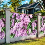 Сетка на забор 3Д сирень