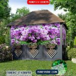 Фото сетка для забора Сирень