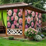 Фотосетка для беседки поины