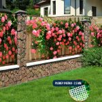 Фото баннер на забор крупные розы