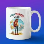 Кружка подарок лучшая туристка