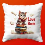 Кот Читалкин: Подушка для Книголюбов