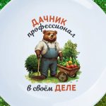 Дачная радость: тарелка для садовода