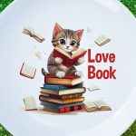 Тарелка 'Кот-Книголюб' - Подарок для Чтецов