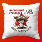 Грибная Подушка-Поздравление с 23 Февраля