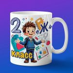 Кружка мальчику 2Ж класс