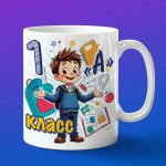 Кружка мальчику 1А класс