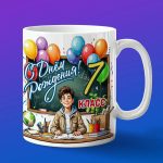 Кружка мальчику на день рождения 7 класс