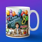 Кружка мальчику на день рождения 8 класс