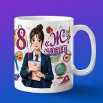 Кружка девочке 8Ж класс