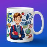 Кружка мальчику 5Ж класс