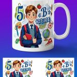 Кружка мальчику 5В класс