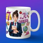 Кружка девочке 7А класс