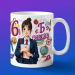 Кружка девочке 6Б класс