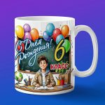 Кружка мальчику на день рождения 6 класс
