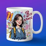 Кружка девочке 11В класс